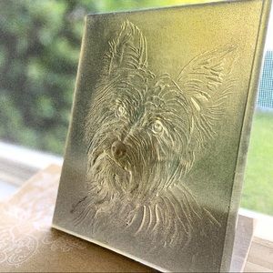 Pet Yorkie Dog Portrait Collectible Acrylic Art